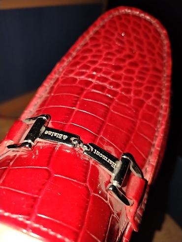 Мокасины и лоферы: Qırmızı rəngli kişi loaferləri – Harmont & Blaine - Model: Loafer — 3