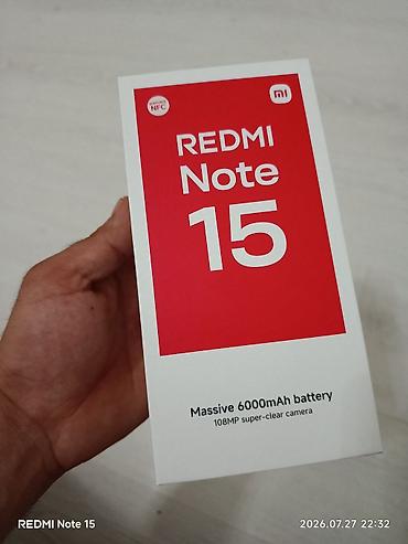 redmi note 15 qiyməti: Redmi 256 GB, rəng - Qara, Zəmanət — 2