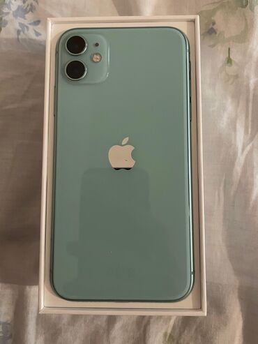 айфоны бу бишкек: IPhone 11, Колдонулган, 256 ГБ, Жашыл, Куту, 71 %