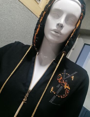 Gornji i donji deo: Yves Saint Laurent, L, Leopard, krokodil, zebra, bоја - Crna — 12