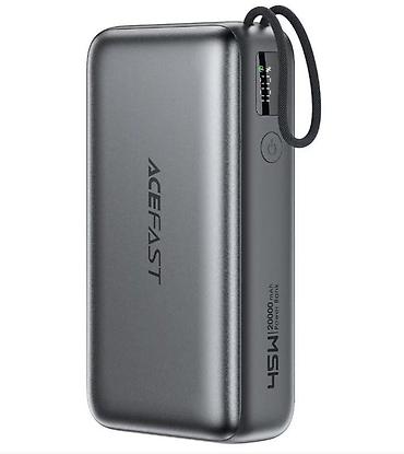 q maks: Повербанк "ACEFAST" M34, 45W, 20000mAh (серый) ﻿ACEFAST M34 — 2
