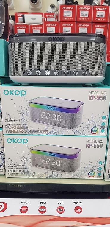 maqintafon kalonka: OKOP KP-559 Portativ Simsiz Dinamik - RGB rəngli işıqlandırma: ön — 1
