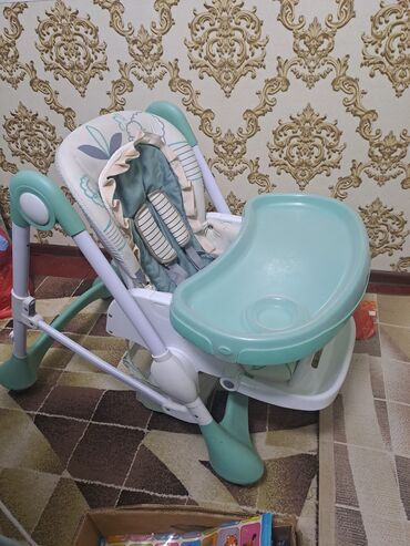 подставка для второго ребенка на коляску: Коляска, цвет - Голубой, Б/у