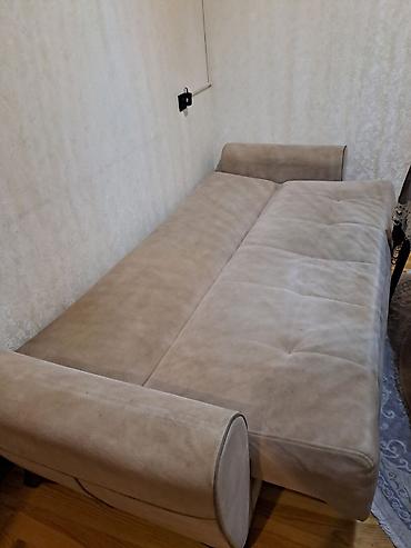 divan krovat: Bej rəngli transformasiya olunan divan - Ölçü: 220 sm - Mexanizm — 2