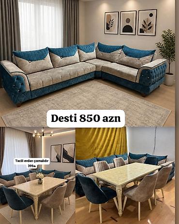 Qonaq otağı dəstləri: Divan, Masa və oturacaqlar — 1