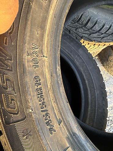 Шины и диски: Шины 245 / 55 / R 19, Зима, Б/у, Комплект, Легковые, GoodYear — 9
