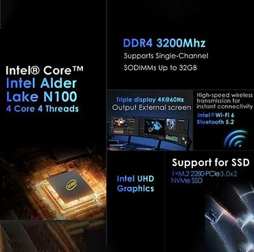 Korpuslar: Kompakt mini PC / mediabox 💻 *🖤 Şık qara korpus, ventilyasiya — 11