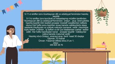 repetitor muellimler: Repetitor, Ədəbiyyat, Azərbaycan dili, İmtahanlara hazırlıq, Abituriyent hazırlığı