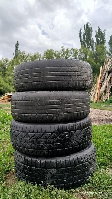 зимние шины новые: Колеса в сборе R 17, Лето, Б/у, Легковые, отверстий - 4