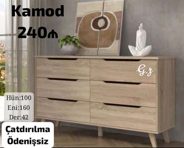 Комоды: *Kamod 💫240Azn* ✔️Material:Rusiya Laminat 18/lik ✔️Rəng seçimi sərbəst