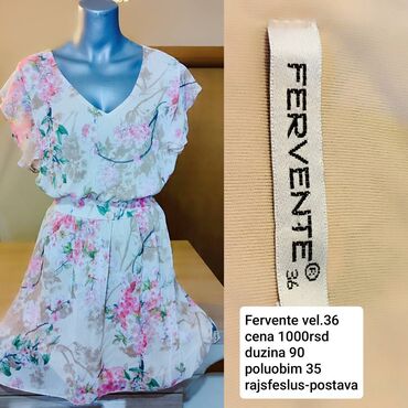 Haljine: S (EU 36), bоја - Šareno, Kratkih rukava — 22