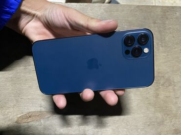 смат часы: IPhone 12 Pro, Колдонулган, 256 ГБ, Pacific Blue, Каптама, 80 %