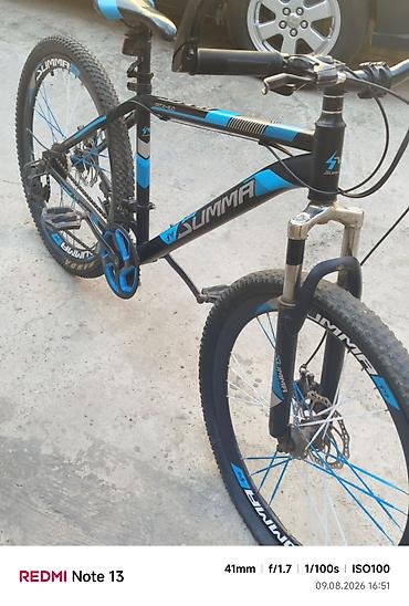 velosiped enduro: SUMMA ATX 6.0 dağ velosipedi - Çərçivə: yüngül ərintidən, qara-mavi — 1