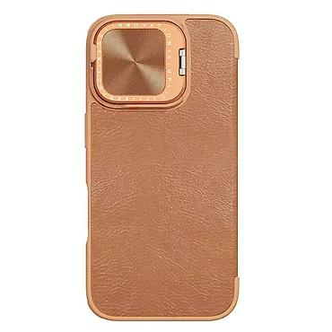 Maske i futrole za telefone: Maska Nillkin Qin Prop za iPhone 16 6.1 braon. Kataloški broj: 216353 — 3