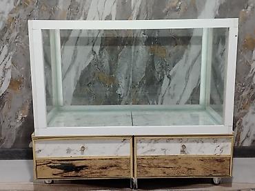 teze bazar akvarium: Dekorativ akvarium uzunu 90 eni 45 hunduru 50 hecbir prablemi yoxdu — 4
