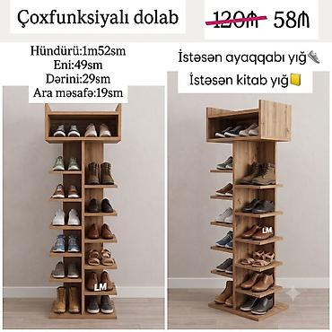 Dolablar: Yeni AYAQQABI👟👣dolabı Birbaşa istehsalçıdan alın‼️ Qiymət : 58₼ — 1