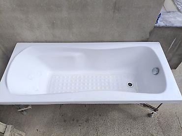 hazır hamam: Akril vanna - Ölçü: təxmini 170 x 70 sm (standart düzbucaqlı forma) - — 3