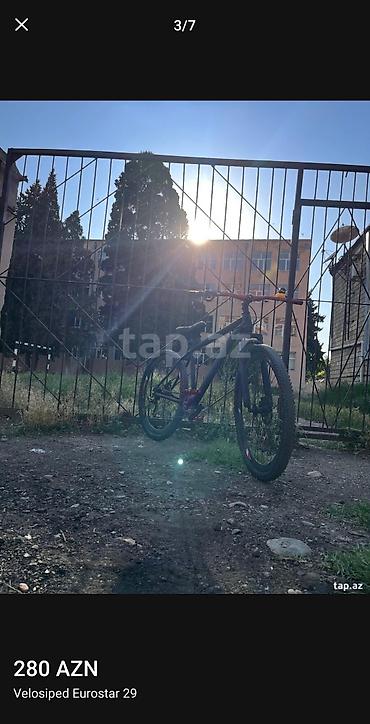 29: Velosiped Eurostar 27.5 - Təkər ölçüsü: 27.5 - Çərçivə: mat qara - Ön — 5