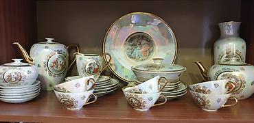 cay desgahi: Çay dəsti, Farfor, 6 nəfərlik — 2
