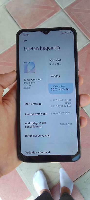 honor 9x qiyməti: Redmi 10, 64 GB, rəng - Qara, Barmaq izi — 5
