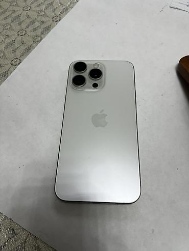 Apple iPhone: IPhone 15 Pro Max, Б/у, 256 ГБ, Белый, Кабель, Коробка, Чехол, 89 % — 2