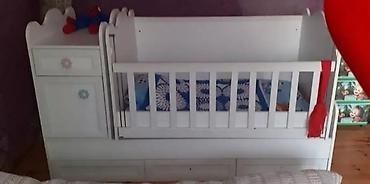 mebel satışı: Oğlan və qız üçün, İşlənmiş, Beşik, Matras ilə — 1