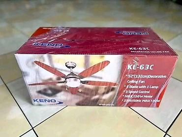 nokia 8800: KENO dekorativni plafonski ventilator KE-63C - Prečnik: 52" (132 cm) — 1