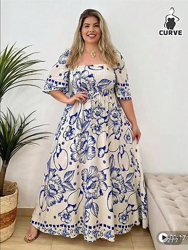 patike baletanke: Duga letnja haljina za obline (Curve) u XL veličini, može i L - — 1