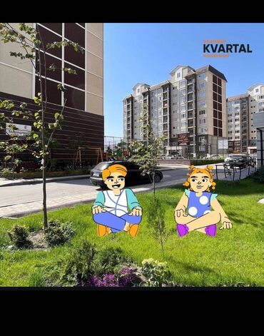 тоголок молдо фрунзе: 2 комнаты, 80 м², 108 серия, 2 этаж, Евроремонт