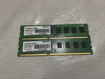 8gb notebook ram: Operativ yaddaş (RAM) Patriot Memory, 4 GB, 1333 Mhz, DDR3, PC üçün