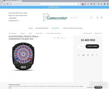 Stoni sportovi: Kvalitetna elektronska tabla nemačkog proizvođača Carromco. Opcija — 6