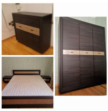 2 односпальные кровати, Шкаф, Комод, Тумба, Б/у