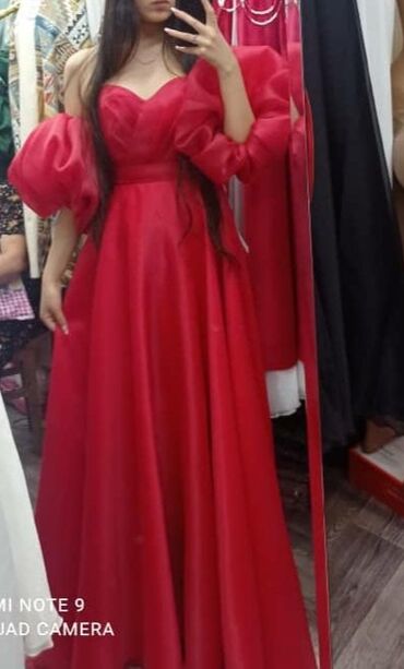 длинное красное вечернее платье: Вечернее платье, Пышное, Длинная модель, Корсет, XL (EU 42), 2XL (EU 44)