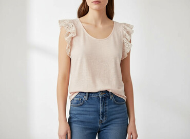 bluzki z koronką plus size: Жіноча блуза, розмір S