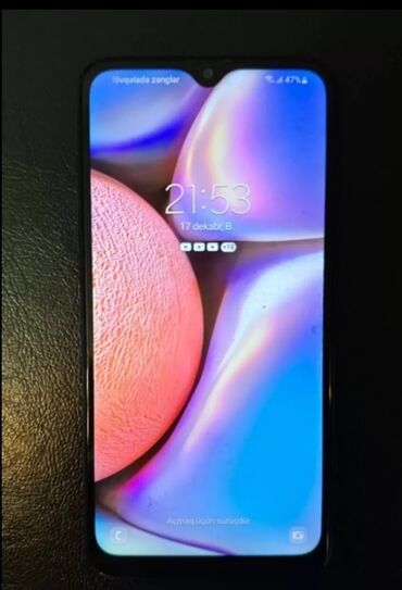 telefon satışları: Samsung A10s, 32 GB, rəng - Göy, Sensor, İki sim kartlı
