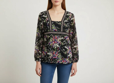 sukienki na wesele dekolt v: Bluzka damska, rozmiar S