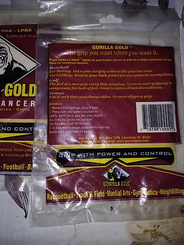 İdman və istirahət: Gorilla Gold Grip Enhancer – idman alətləri və əlcəklər üçün tutuş — 2