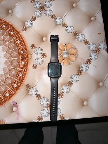 watch 8 ultra: Ağıllı saat – kvadrat ekranlı, qara rəng - Silikon, tənzimlənən qayış — 4