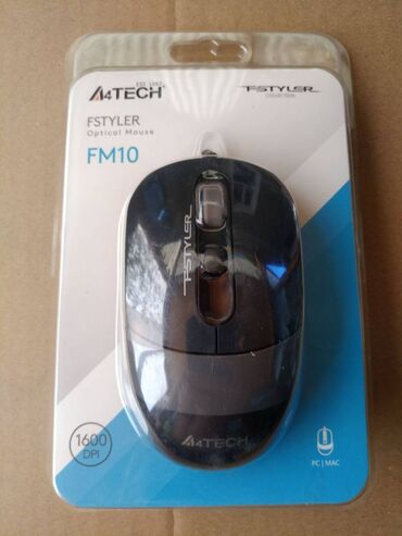 Компьютерные мышки: Мышка A4TECH FSTYLER FM10 OPTICAL MOUSE USB 1600DPI BLACK Новая Цена