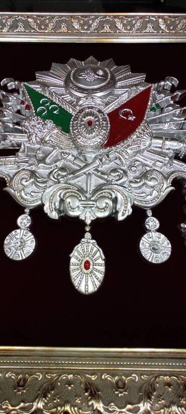 Şəkillər, tablolar: Osmanlı Tuğrası Bakıda. qızılı və gümüşü rənglərdə hazırlamışam. İdeal — 5