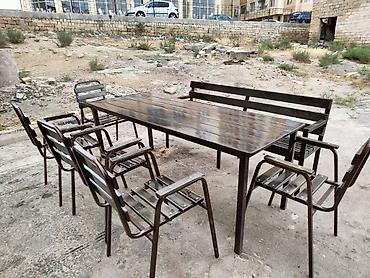 Bağ, çöl masa və oturacaq dəstləri: Stol stul destleri 1 eded stul 25 azn. ✅ 4 neferlik dest 220 azn ✅ 6 -da lalafo.az — 6 Bağ, çöl masa və oturacaq dəstləri: Stol stul destleri 1 eded stul 25 azn. ✅ 4 neferlik dest 220 azn ✅ 6 — 6