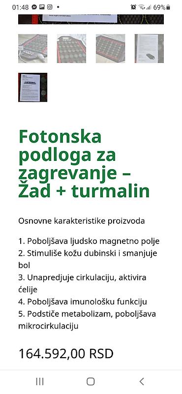 Turmalinske prostirke: FOTONSKA PODLOGA ZA ZAGREVANJE – ŽAD + TURMALIN (EL LIGHT) Opis: - — 3