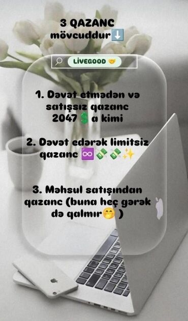 алмазная вышивка в баку: LIVEGOOD – onlayn gəlir imkanı Təqdim olunan sistem 3 növ qazanc