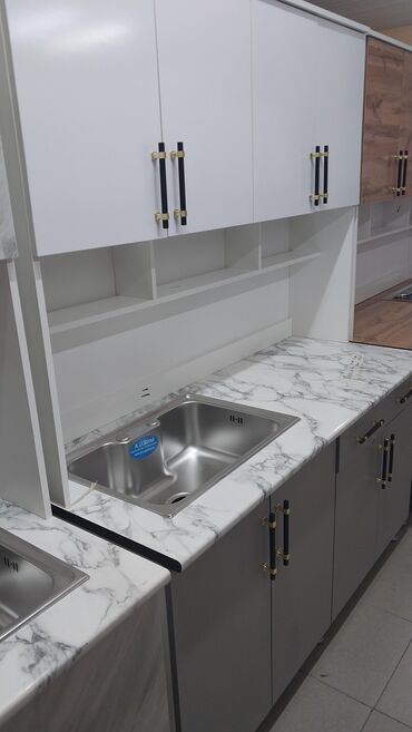 Кухонные гарнитуры: Кухонный гарнитур, Новый, цвет - Белый, Платная доставка — 19