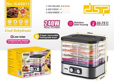 33 watt adapter: Meyvə və tərəvəz qurudan aparat DSP, 5 bölməli, Yeni — 1