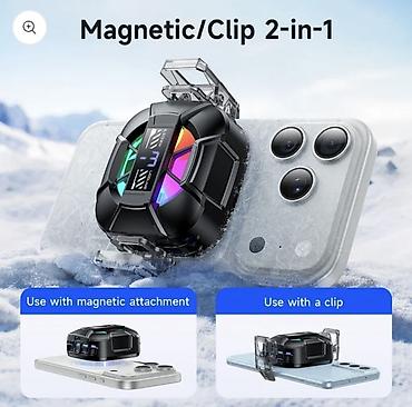 gaming computer: Магнитный кулер для смартфона GA5 - 2-в-1: крепление на магнитах — 2