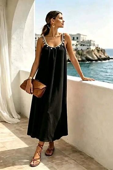 esprit bluza: Haljina za punije dame na bretele siroka maxi. - Kroj: opušten,širok — 3