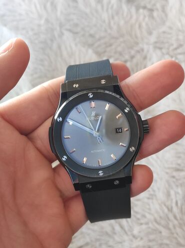 Qol saatları: İşlənmiş, Qol saatı, Hublot, rəng - Qara — 6