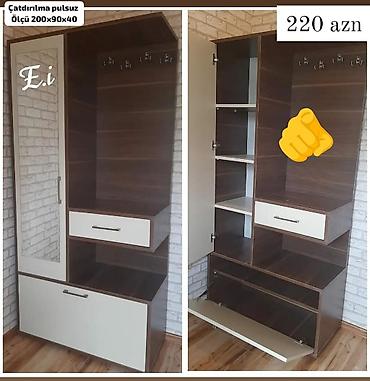 parca skaflar: Yeni, 1 qapı, Güzgülü, Ağ, Açılan, Düz dolab — 3