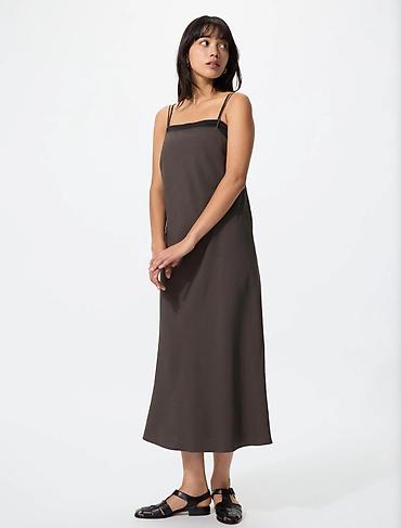 платье юникло: Новый Сарафан Uniqlo. Чёрный, Хаки, Коричневый, по одной шт.(Цена за — 6